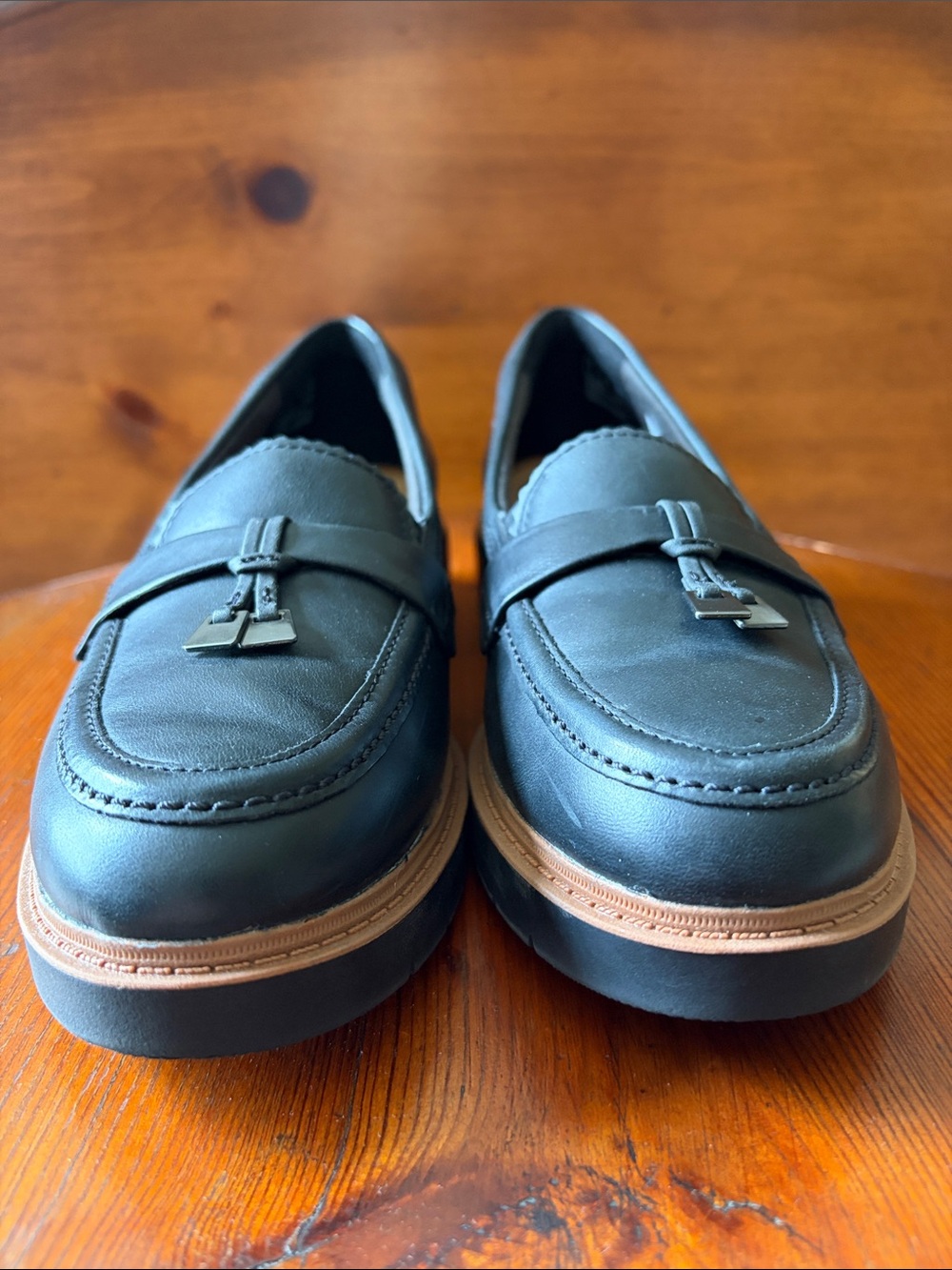 Black Ladies Clarks Westlynn Bella Loafers - Picture 8 of 9